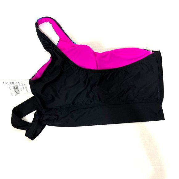 La Blanca NWT Sz 18W Plus One Shoulder Swimsuit Top - Picture 3 of 6